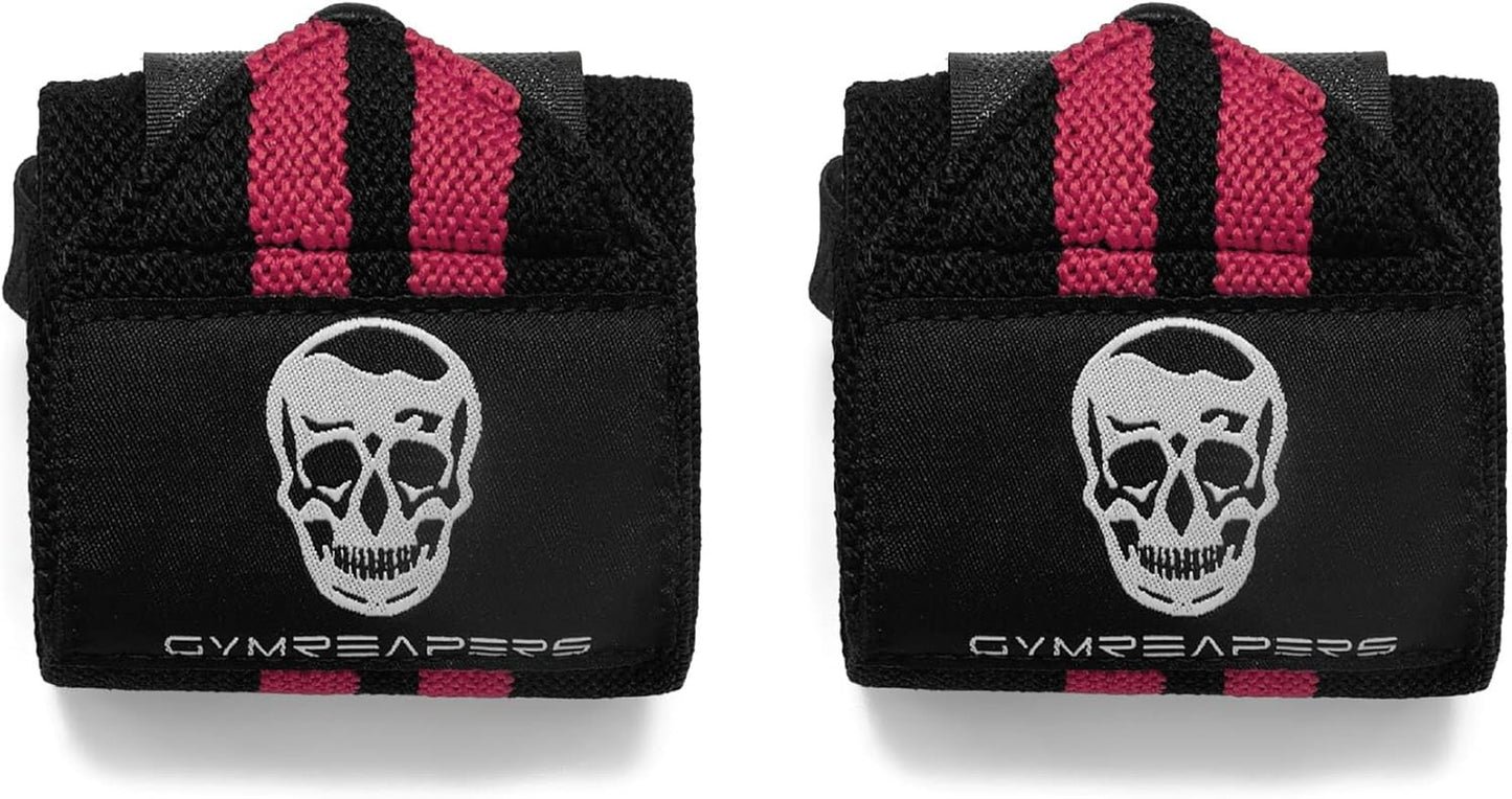 Weightlifting Wrist Wraps (IPF Approved) 18" Professional Quality Wrist Support with Heavy Duty Thumb Loop - Best Wrap for Powerlifting Competition, Strength Training, Bodybuilding